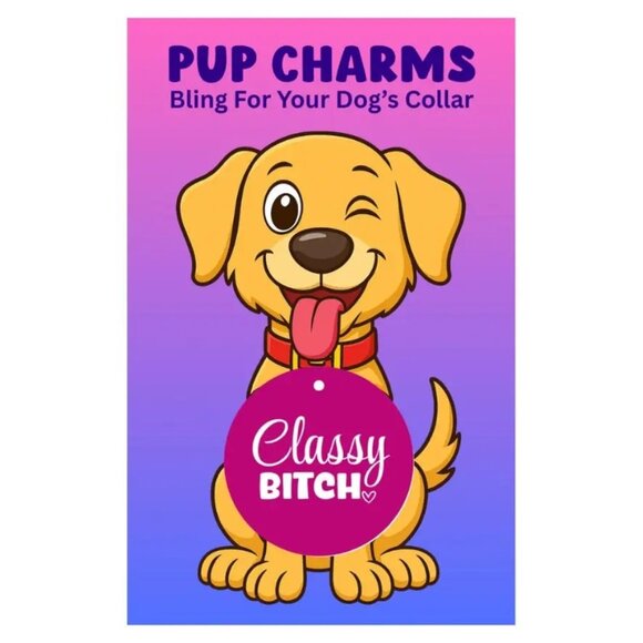 ($8) Pup Charm Dog Tag - Picture 1 of 4